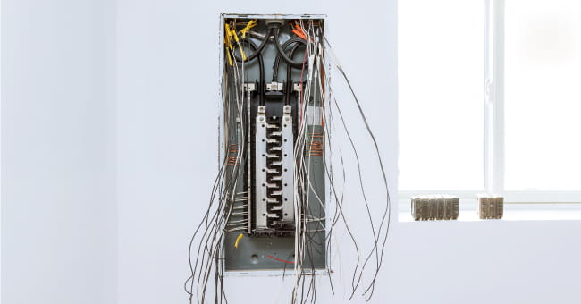 100A to 200A Panel on wall