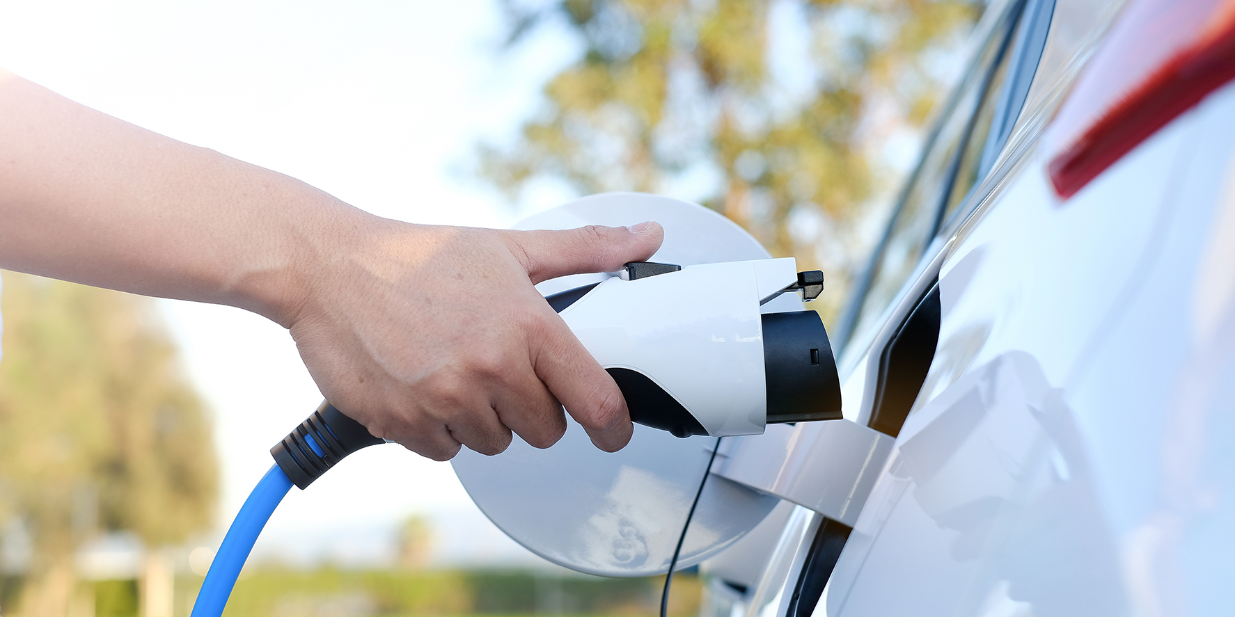 Shafiro Electric electrician checking a home EV charger installation
